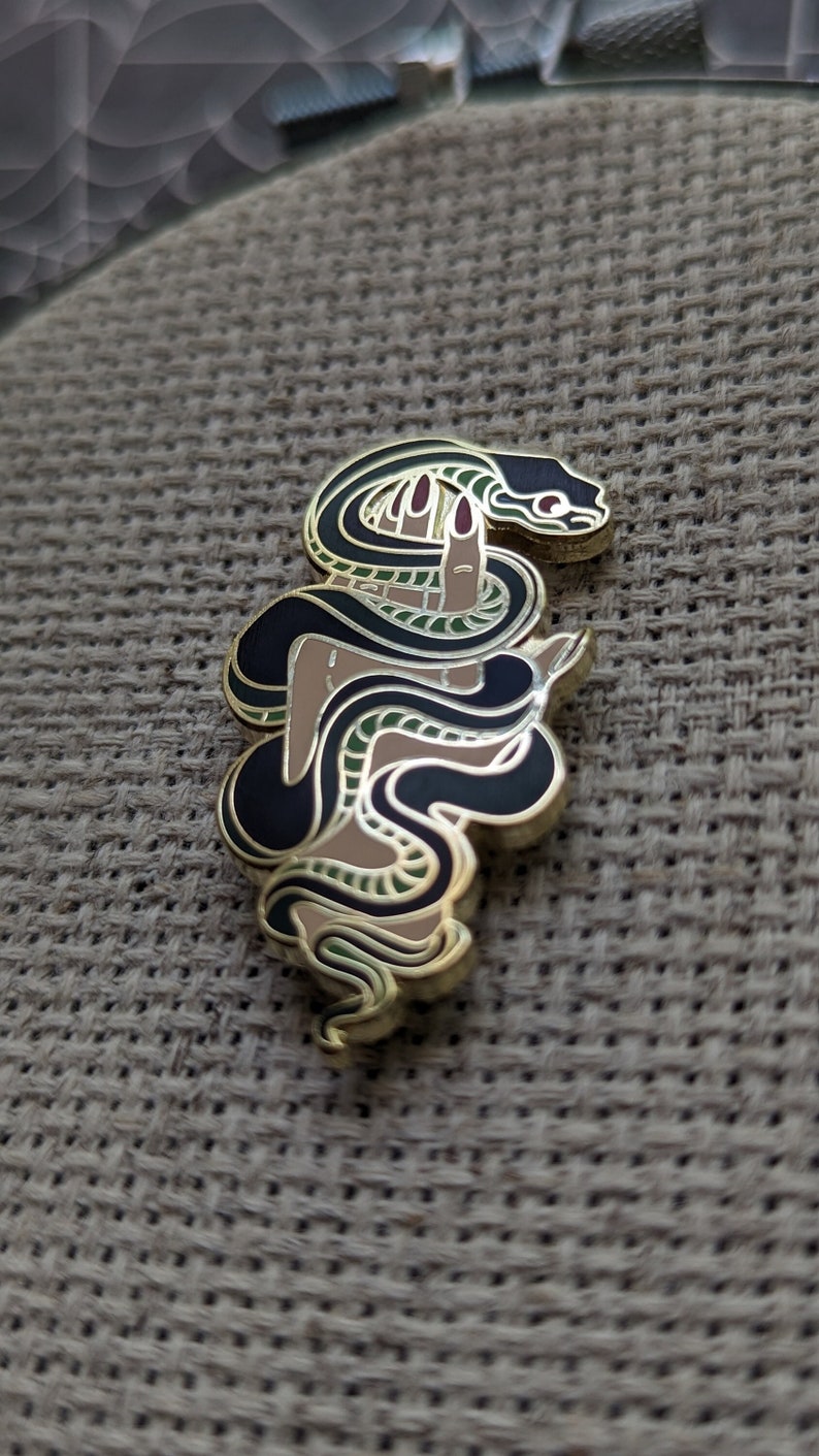Snake Key Pin Snake Pin | Enamel Pin - Etsy