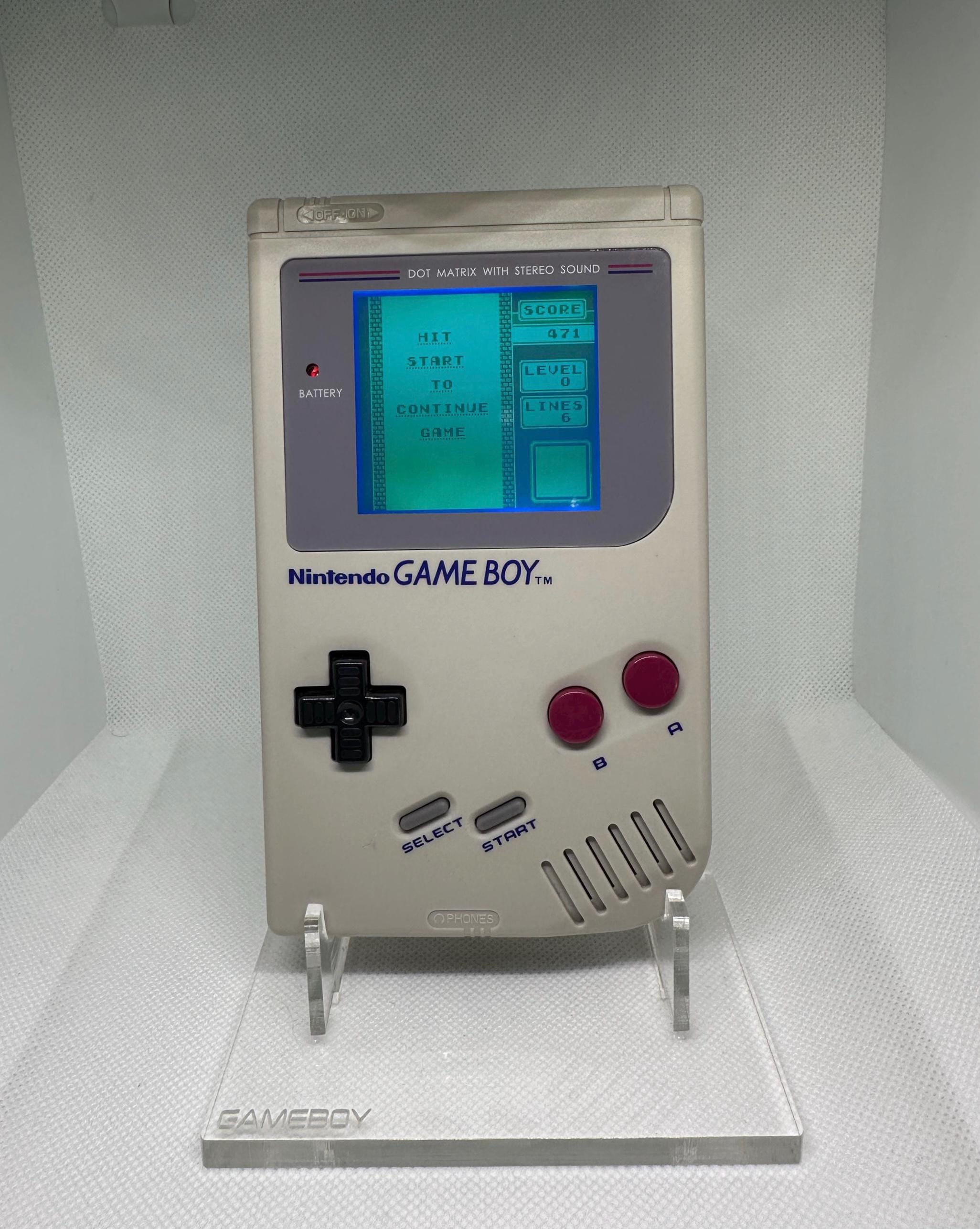 Nintendo Game Boy Original DMG-01 Backlight Mod (teal) Bivert
