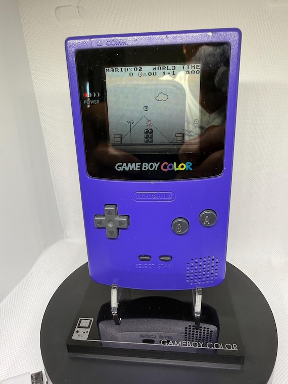 Nintendo Game Boy Gameboy Color Purple + Free Game