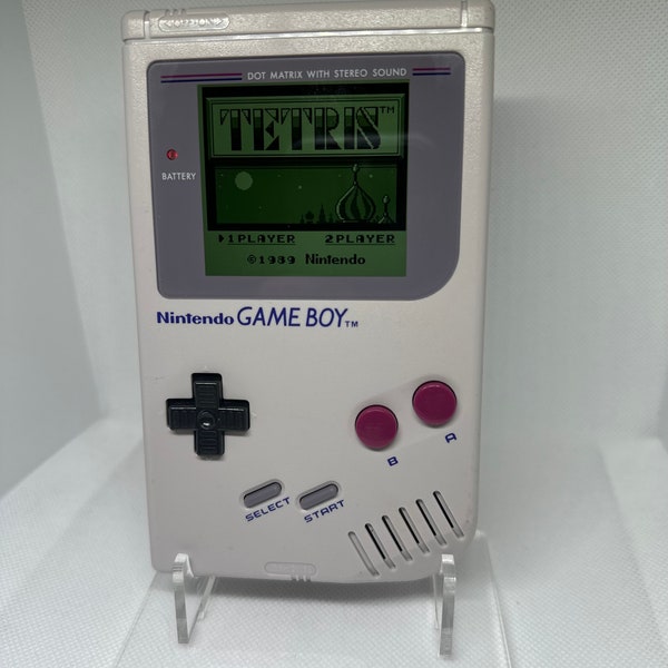 Game Boy DMG - Backlit - Funny Playing IPS Screen with 36 Color Palettes - Larger Glass Display