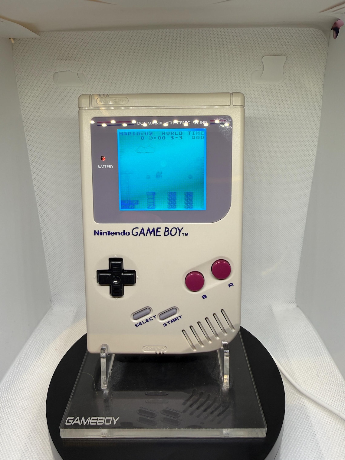 Nintendo Game Boy Original DMG-01 - Backlight Mod (Teal) - Bivert Chip, foto 1 di 2