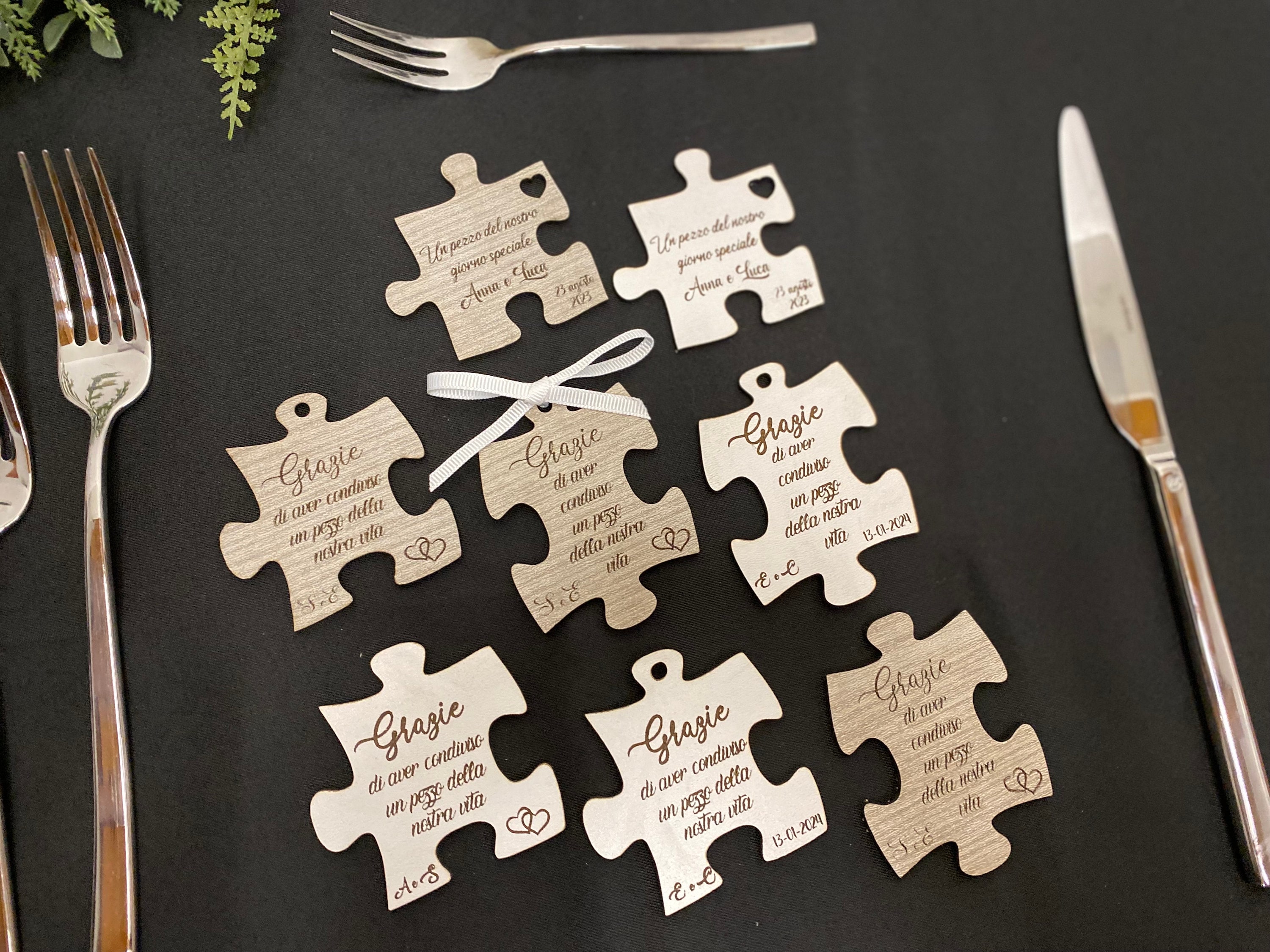 Segnaposto Matrimonio Personalizzati - 60 Pezzi Con Frase A Scelta - Foto 11