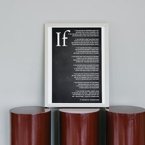 IF for Girls by JP McEvoy - High Quality Digital Print (Poem)