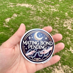 Mating Bond Pending Sticker – ACOTAR Sticker – Night Court Sticker – Sarah J Maas Merch – Bücherliebe für Wasserflaschen, Kindles, Laptop