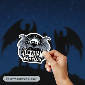 Naklejka Illyrian Bat Boys Acotar Fan Club – Cassian, Azriel & Rhysand Squad Vinyl (SJM Book Merch)