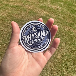 Pegatina de Acotar aprobada por Rhysand – Vinilo "Sello de Aprobación" de Night Court, regalo literario de Sarah J. Maas