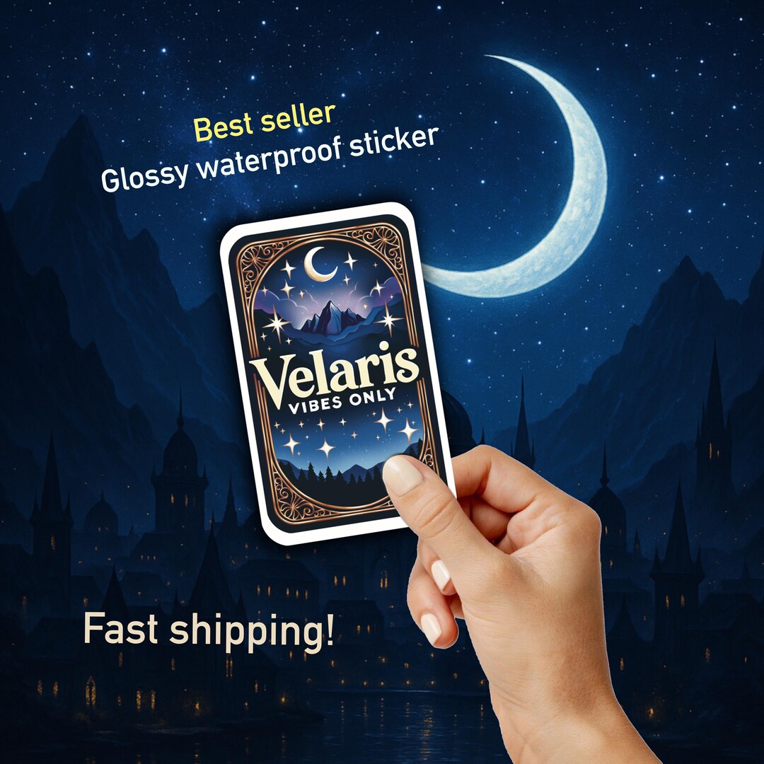 Velaris Vibes Only Acotar Sticker – Night Court City of Starlight ...