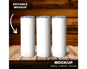 20oz tumbler with transparent background mockup, full view wrap skinny tumbler mockup with  product tumbler, tumbler overlay png