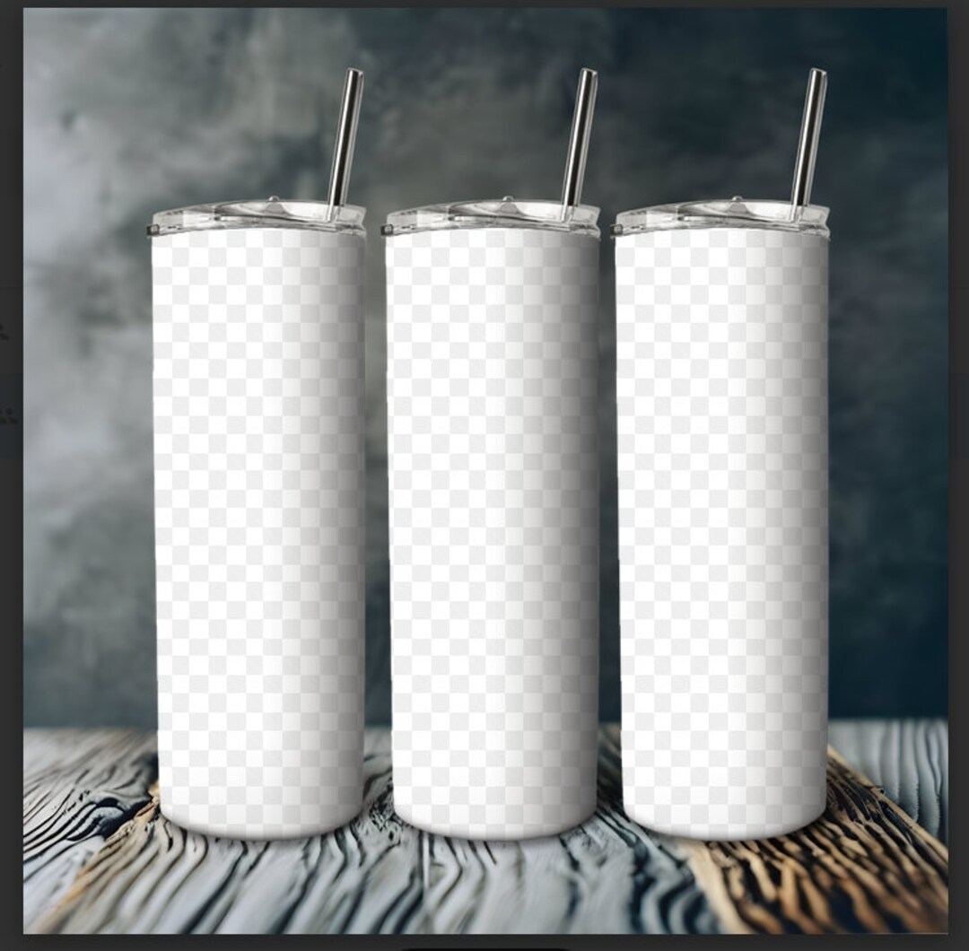 PNG 20oz Skinny Tumbler Mockup Sublimation Mockup Wrap, Digital File ...