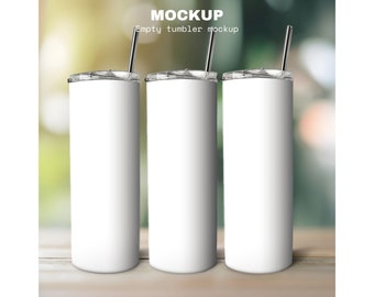 20oz skinny tumbler mockup, full view wrap mockup, tumbler mockup with transparent background product tumbler, png template