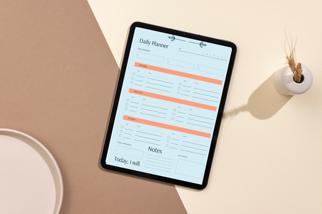 Digital Daily Planner - Etsy