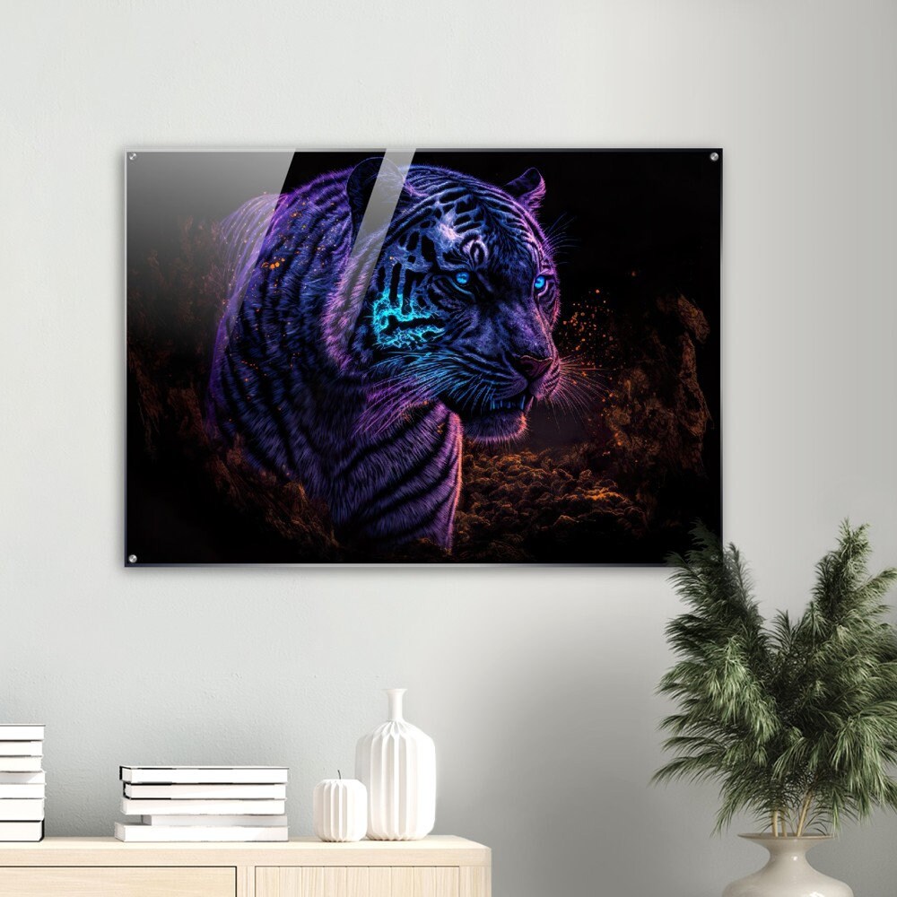 Emerald Tiger Wall Art printable 