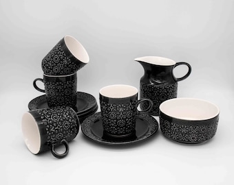 Vintage Kilrush coffee service "Connemara", tea service, 1960s design, Kilrush Ceramics