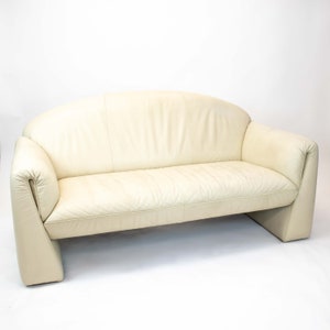 Vintage 2 Sitzer Leder Sofa Octanova von Peter Maly für Cor 1980s Design Postmodern Design 80er Jahre Post Modern zdjęcie 1