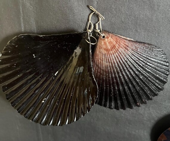 Natural Shell Statement Earrings – Oversized Beac… - image 10