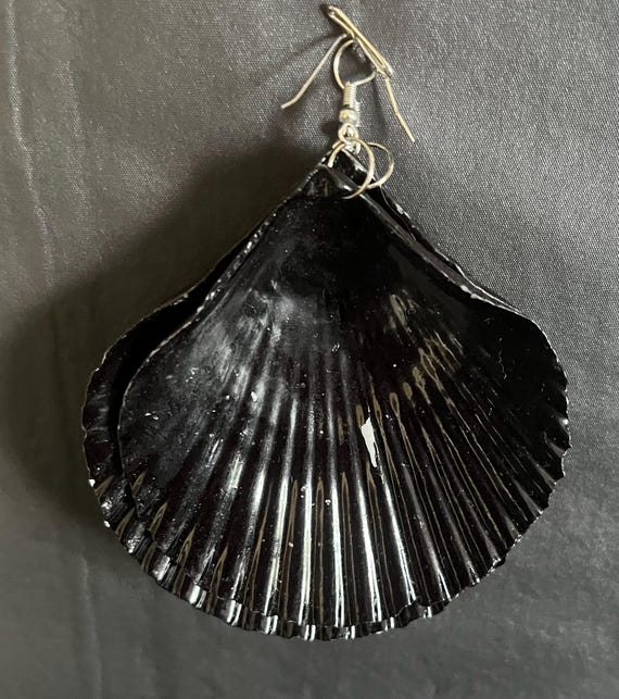 Natural Shell Statement Earrings – Oversized Beac… - image 8