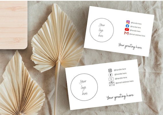 Business Card - Thank you card