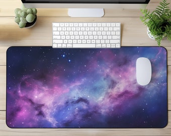 Milky Way Galaxy Desk Mat: Cosmic Gamer Large Mouse Pad