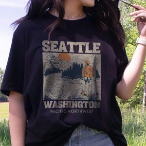 Seattle Pacific Northwest Shirt: Vintage Outdoors Adventure Tee