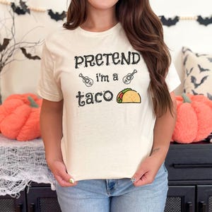 Pretend I&#39;m a Taco Halloween T-Shirt: Lazy Costume Tee