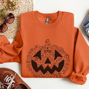 Halloween Optometry Sweatshirt, Black Pumpkin Sweater, Eye Care Gift, Optometric Gift, Doctors Gift, Optometry Student, Fun Office Shirt