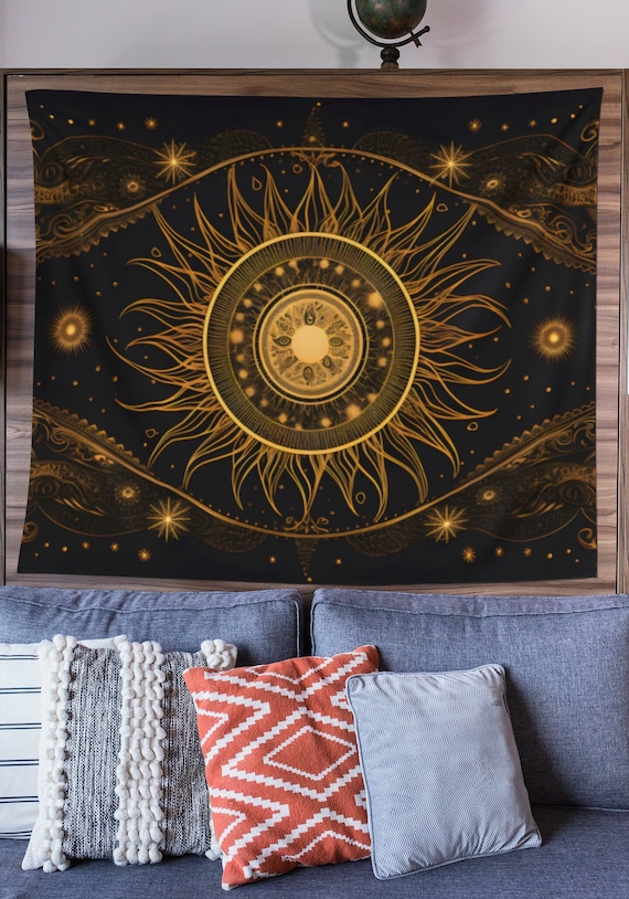 Sun mandala tapestry sale