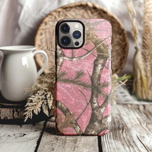 Pink Camo Phone Case: RealTree-Inspired Woodland Cover