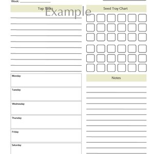 Garden Planner, Printable Digital Download With 2024 Calendar, Seed ...