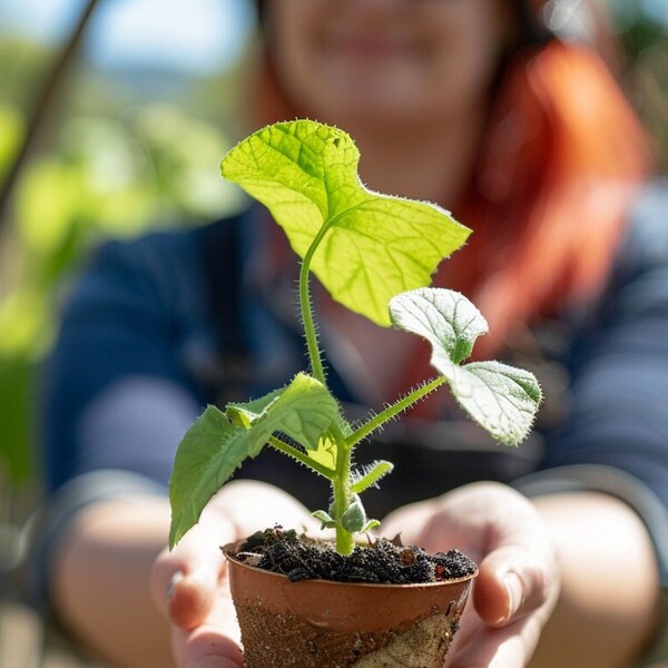 Cucumber Seedlings Starts plants, Heirloom Cucumber plants, Cucumber seedlings, Grown Organically, rooted