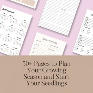 Garden Planner, Printable Digital Download With 2024 Calendar, Seed ...