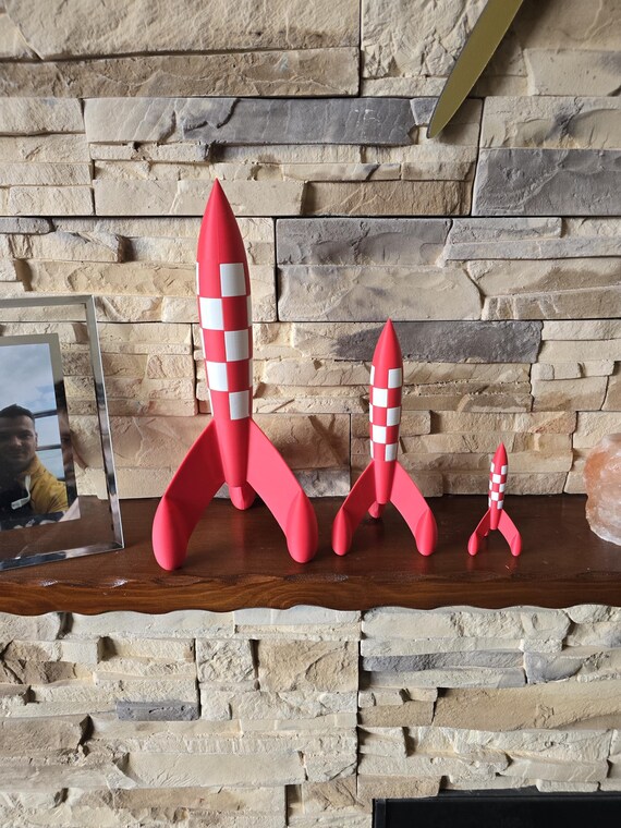 タンタン　めざすは月　ロケット　約37 ㎝ タンタン めざすは月 ロケット 約37 ㎝ タンタン めざすは月 ロケット