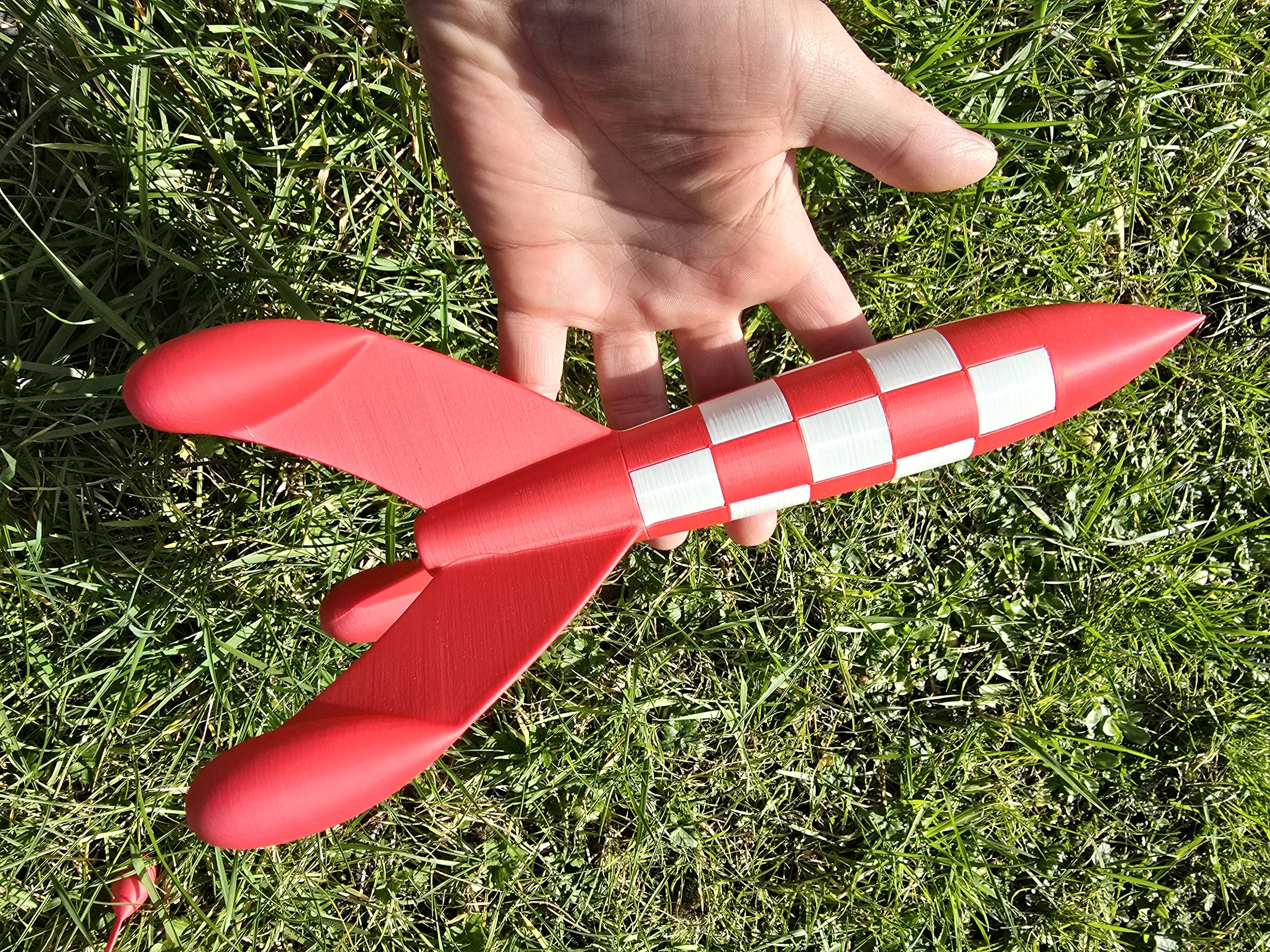 タンタンの月ロケットモデル - 目的地月 - コレクターズアイテム