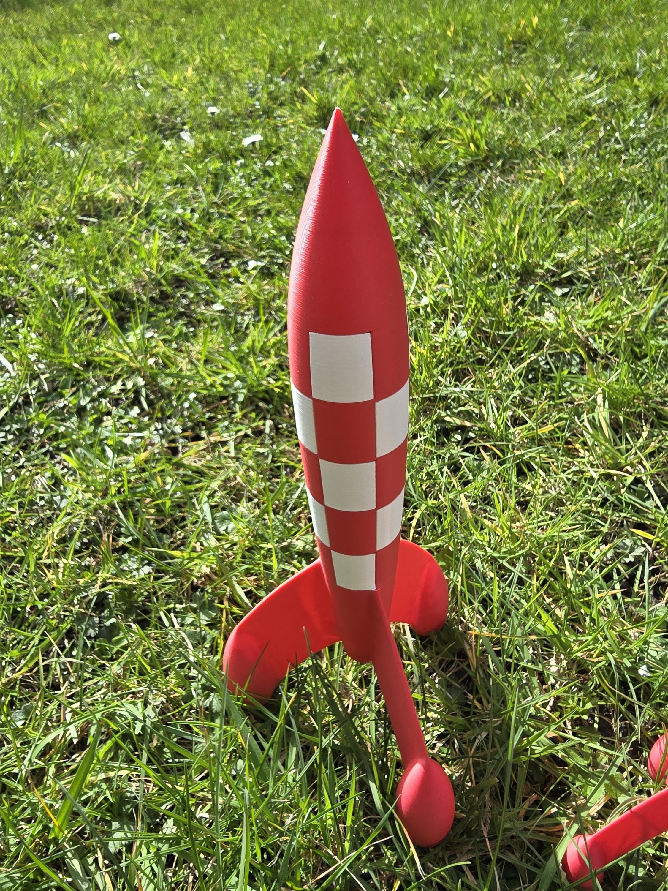 タンタン　めざすは月　ロケット　約37 ㎝ TINTIN JAPAN