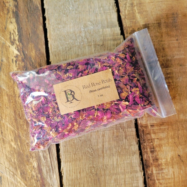 Red Rose Petals|  Rosa rubiginosa | Dried Rose Petals | Roses | Dried Herbs | Apothecary | Medicinal Herbs