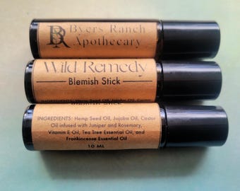 Wild Remedy Blemish Stick | Botanical Spot Treatment for Oily Skin | Natural Acne Care