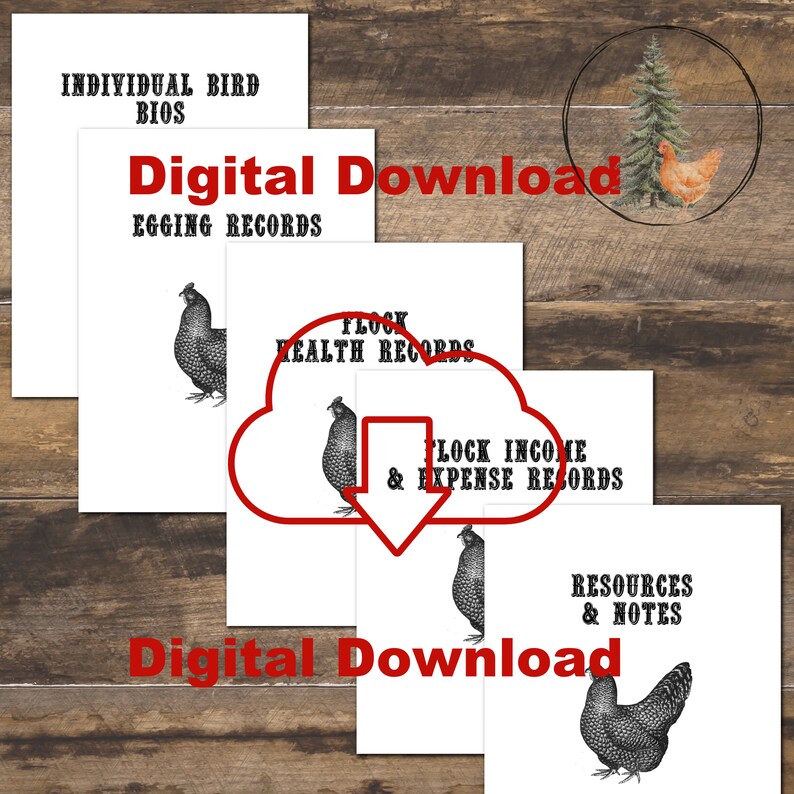 Chicken Keeping Log Book: 21-Page Printable Homestead Journal (Digital Download PDF) image 5