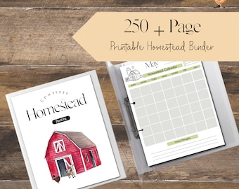 Homestead Management Binder: Farm Planner & Tracker (Printable)