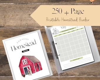 Ultimate Homestead Binder | Homestead Management Binder | Farm Planner | Printable Planner | Farmstead Log | Homestead Tracking | Printable