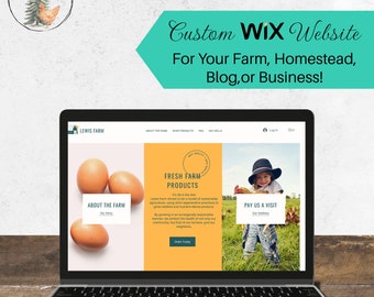 Custom Wix Website | Wix Website | Custom Web Design | Farm Business Website | Business Website | Wix Blog Website | Wix Design