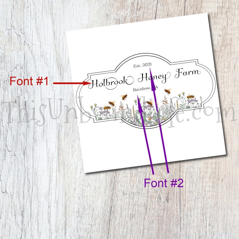 Floral Bee Farm Logo: Custom Homestead Apiary Design (digital File) - Etsy