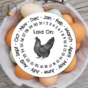 Eier gelegt auf ... Printable Eierkarton Etikett, digitaler Download, enthält JPEG-, PNG- und PDF-Dateien Huhn-Liebhaber-Geschenk
