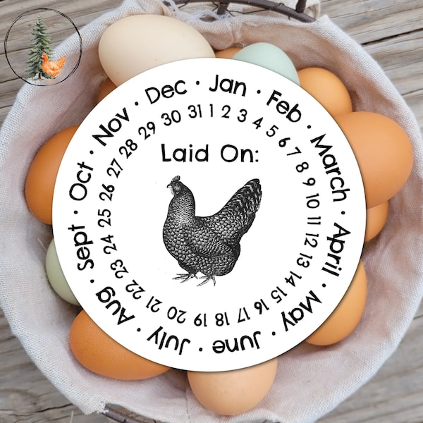 Eggs Laid On... Printable Egg Carton Label,  Digital Download , includes JPEG, PNG and PDF files. Chicken Lover Gift
