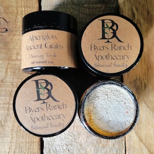 Ancient Cleansing Grains | Ancient Grains Cleanser | Face & Body Scrub | Powder Cleanser| Skin Care | Natural Exfoliant | Facial Scrub
