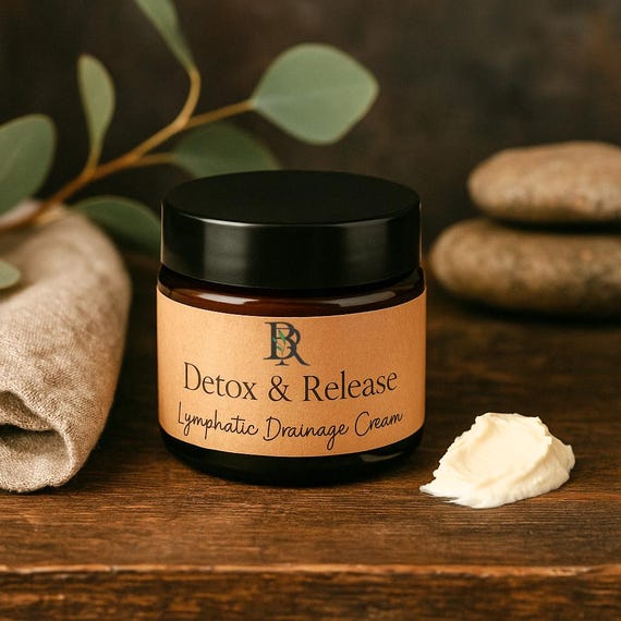 Detox & Release Lymphatic Cream:  Natural Detox Body Cream (2 oz) - Natural Wellness
