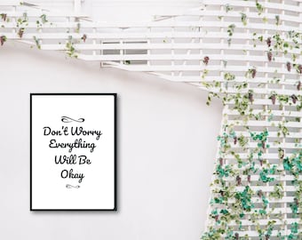 Inspirational Quote Typography Poster: Motivational Wall Art (Digital Download)