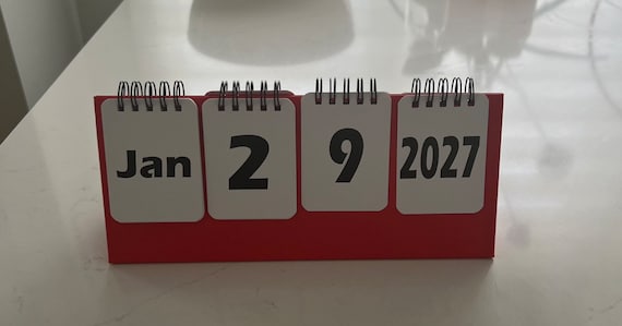 Notary/signer Calendar - TWO (2) YEAR Travel Perpetual Flip Chart - Etsy