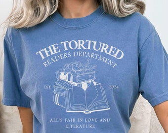 The Tortured Readers Department Shirt: Bookish Comfort Colors Tee