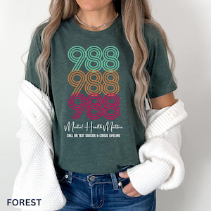 988 Shirt for Women Mental Health Matter TShirt Suicide Awareness Tees 988 TShirt Depression Shirt for Her Therapy T Shirt for Counselor