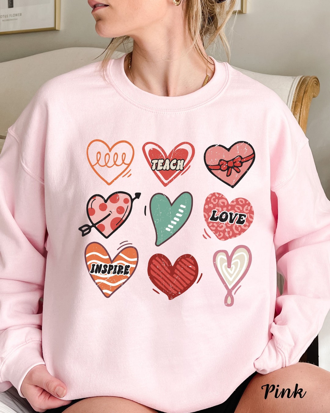 Camiseta del día de San Valentín para maestros Sudaderas del día de San ...