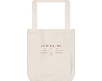 Music Therapy Is / Isn't Canvas Tote Bag